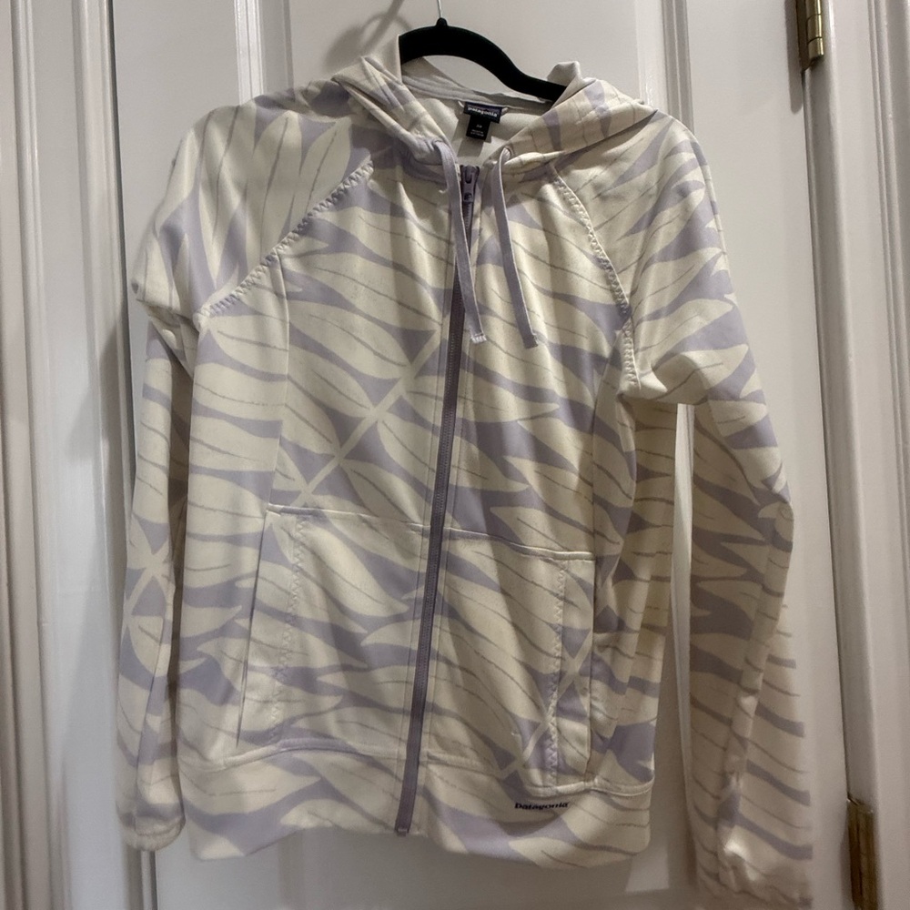 Patagonia Cream and Lavender UPF Jacket